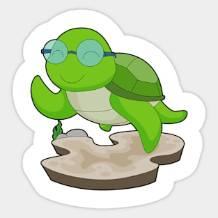 Turtle Glasses Sticker